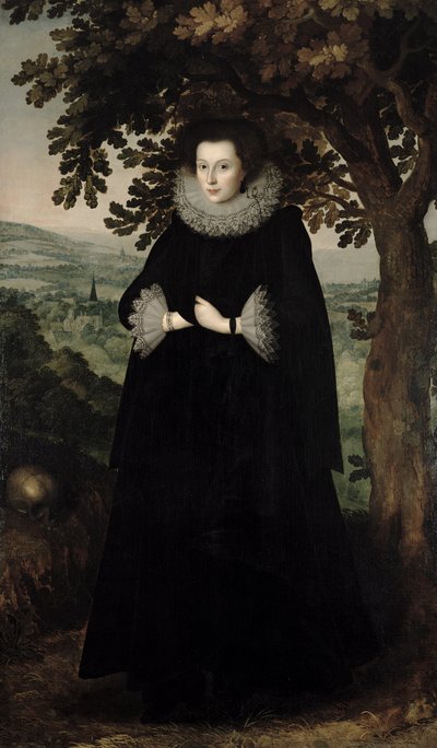 Anne Leighton, Lady St. John, c.1615 von William Larkin